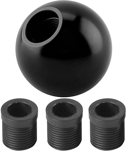 Pomello del Cambio ANGGREK, Pomello del Cambio Manuale Unrsale per Auto a Forma di Sfera Rotonda(nero)