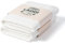 LAODI Premium Duschtuch 2er Set – 70x140 – Reinweiß – 100 % Baumwolle – 570 g/m² – Hergestellt in Portugal