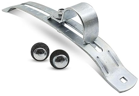 DOJA Barcelona | Soporte Aleta Guardabarros Regulable | Acero Zincado | 342x40x90 mm | Pack 1 | Soporte Guardabarros Aleta | Aleta Soporte Guardabarros Patinete Electrico Rueda