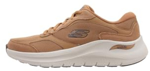 Skechers MAX Cushioning Arch Fit - 220198 Negro, Whisky Suede Mesh Duraleather Trim, 41 EU
