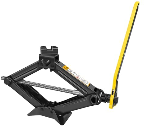 Scherenwagenheber + ausziehbarer Radschlüssel, 2 Tonnen, für Auto, Van, Reifen, Handwerkzeug