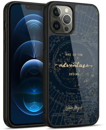 Head Case Designs Officially Licensed Nature Magick Star Map So The Adventure Begins Quote Gel Armour Case [Military Grade Protection] Compatible With Apple iPhone 12 Pro Max