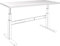 celexon Tischplatte - 175x75 cm - weiß - Melaminharz beschichtet - Spankernplatte - ABS Umleimer - ideal für Homeoffice, Büro, Meeting und Besprechung