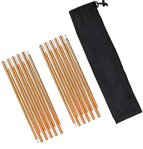 KangTeer Aluminum Tent Poles Replacement,2 Pack 11.8 ft 7001 Alloy Bar Preassembled Tent Accessories for Hiking Camping Supporting Rod Repair Kit