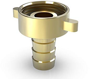 ABA Beul 55100.006.2 Raccordo Flessibile a Tenuta Piatta con Dado ad Alette G 1 per Tubo 3/4 (19 mm) con Guarnizione EPDM, Ottone, 1 x 19