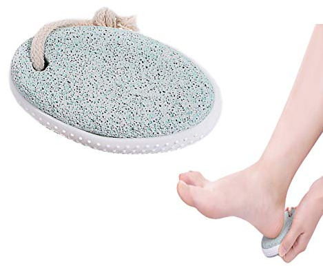 SHULLIN Natur Bimsstein Bimssteine Lavastein Fußpflege Natürliches Fuß-Scrub Pediküre Fußpeeling Hornhautraspel Lava Pediküre Werkzeuge für Füße und Hände abgestorbene Haut entfernen（Grün）