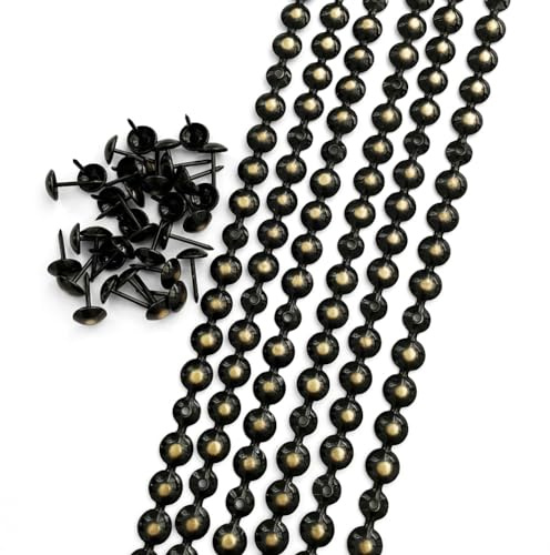Let's Decorate 20 Meters Upholstery Tacks, Decorative Nail Strips/Nail Head Trims,Upholstery Sofa Tacks,Loosing Tacks Matched (9.5mm Bronze/20M)
