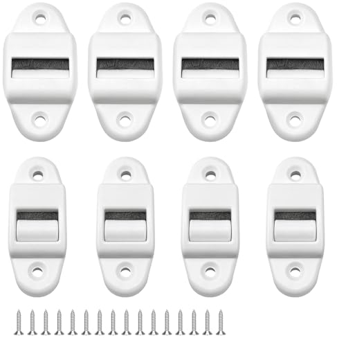 8pcs Belt Guide Roller Shutter 14mm, 23mm Roller Blinds Belt Guide with Brush(with Screws)