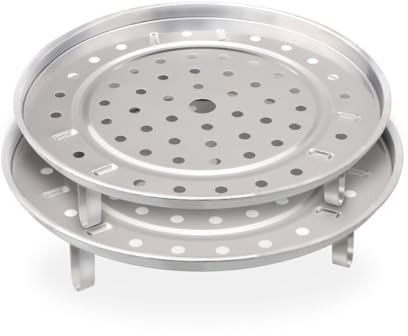 Luckious Brand Steam Rack - 20cm and 22cm Multifunction Stainless Steel Removable Legs Steaming Stand Holder for Pots and Pans