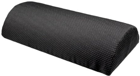 TOPBATHY Ergonomische Fußstütze Aus Medizinischem Halbzylindrisches Sitzkissen Für Büro Und Zuhause Rutschfeste Fußmatte Zur Linderung Von Verbesserung Des Sitzkomforts Schwarz