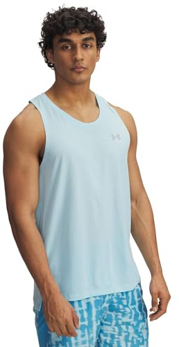 Under Armour Mens Streaker Singlet Stream/Reflective Small