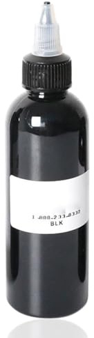 MYGLOAR 2 flaconi di inchiostro nero concentrato per delineare e colorare, inchiostro per tatuaggi professionale. 2 flaconi di inchiostro concentrato (Nero 90 ML)