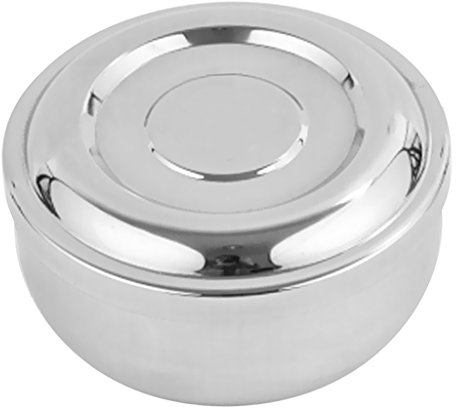 Bol à Riz avec Couvercle Acier Inoxydable Bol à Soupe Vaisselle Plat de Service Stockage de Nourriture