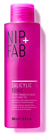 Nip + Fab Salicylic Acid Fix | Gesichtswasser mit Salicylsäure | Gesichtswasser gegen Hyperpigmentierung | Porenverkleinerung | Talgkontrolle | Zaubernuss | BHA-Säure | 100 ml