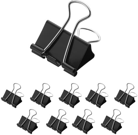 Westcott E-10704 00 Lot de 12 pinces à linge Noir 41 mm