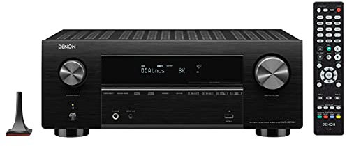 Denon AVC-X3700H 9.2-Kanal AV-Verstärker, HiFi Verstärker, Alexa kompatibel, 7 HDMI Eingänge und 3 Ausgänge, 8K-Video, Bluetooth, WLAN, Musikstreaming, Dolby Atmos, AirPlay 2, HEOS Multiroom, Schwarz