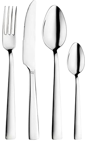 Pintinox Set da 24 Posate Serie Gourmet, in Acciaio Inox Nichel Free, Made in Italy (6 persone)