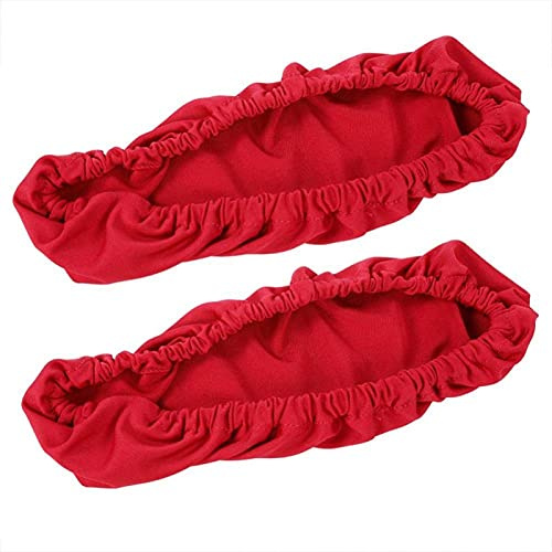 Tyenaza Cubiertas de Apoyabrazos, Funda para Reposabrazos de Silla, 1 Par de Fundas para Almohadillas para el Brazo de la Silla, Protector Reposabrazos Silla Gaming ExtraíBle, 22x6,5cm(Rojo)