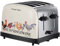 Russell Hobbs Emma Bridgewater Rise & Shine 4 Slice Toaster - (Independent & Wide Slots, 7 Browning settings, Frozen/Cancel/Reheat with Illuminated lights, Removable crumb trays, 1500W, Cream) 25780