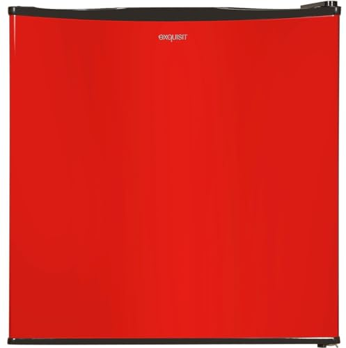 Exquisit Mini Gefrierschrank GB40-150E rot | Kompakt | Nutzinhalt: 31 L | Temperaturregelung