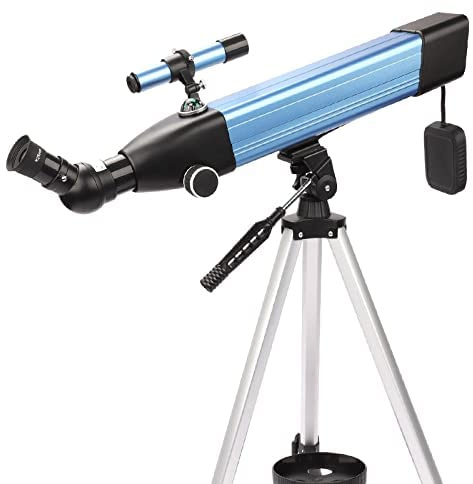 Teleskop, Teleskope für Erwachsene, 60 mm Apertur, 500 mm AZ-Montierung, Teleskop für Kinderanfänger, vollständig mehrfach beschichtete Optik, Astronomie-Refraktor-Teleskop Warm as Ever