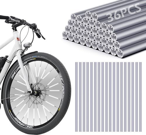 GeeRic Speichenreflektoren Set, 36 Stück Speichenreflektoren Fahrrad,360° Sichtbarkeit Reflektoren Fahrrad,Einfache Montage