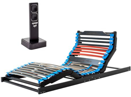 COSY4MORE Lattenrost 80x200cm elektrischer Lattenrost - Nacken- Rücken-, Bein- und Fuß-Zone verstellbar - für jedes 80x200 cm Bett und 160x200 cm Doppelbett - 7 Zonen, für Jede Matratze geeignet