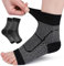 2 pares de calcetines de compresión ortopédicos para mujer y hombre, calcetines de compresión para la noche, neuropatía, calcetines de alta calidad, calcetines sin dedos con soporte para arco (S/M