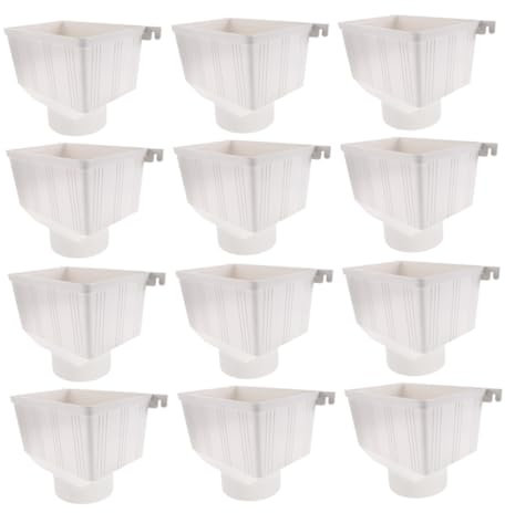 HOMSFOU Adattatore Per Grondaia in Plastica Resistente, Filtro Per Grondaia Blocco Antispruzzo, Connettore Per Drenaggio Acqua Piovana Esterno, Per Edifici e Ville