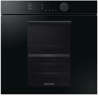 Samsung Forno Elettrico NV75T8879RK Infinite Line™, Multifunzione, Incasso, 75 Litri, 60 Cm, Combinato A Vapore, Wifi, Colore Nero, Classe Energetica A+