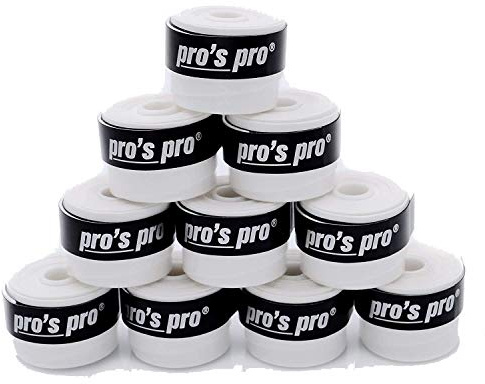 trendsportprofi Pros Pro Revoltec tennis greppband vit 10 stycken