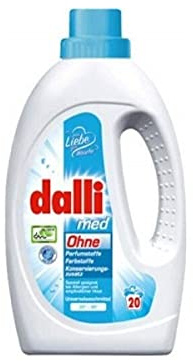 dalli med - Detergente líquido universal (20 W, 1,1 L, para ropa alergica)