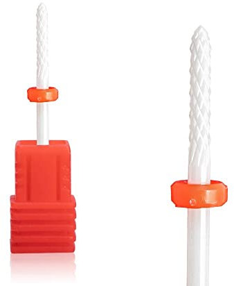 Natury Nails Fresa in ceramica per tornio chiodo, punta in ceramica per tornio chiodo, manicure, pedicure, smalto semi-permanente, cuticola, acrilico e gel (grana fine)