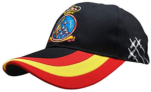 Tacro Gorra Patrulla Águila Adulto Ajustable Ejército del Aire Unisex Ajustable (Negro)