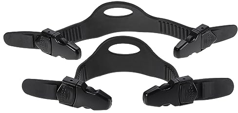 Agatige 34,5 cm/13,5 Zoll 1 Paar Tauchflossen Riemen Universal Verstellbare Flossen Befestigungsriemen Schnellspanner Tauchflossen Flossen Schnallen Zubehör für Schwimmen/Tauchen/Schnorcheln