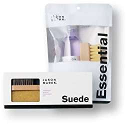 Essential Kit - 4 oz/118ml Premium-Schuhreiniger & Standardbürste - frei von schädlichen Chemikalien + Wildleder-Pflege-Set-Bundle - Rosshaarbürste - Schmutzradierer - Wildleder- und Nubuk-Reiniger