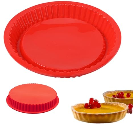 Anicy Stampo per quiche, 26 cm, per torte e quiche, in silicone, per torte, torte, torte