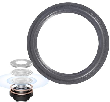 Altavoz borde de espuma Woofer borde reparador altavoz de espuma de repuesto anillos de goma altavoz bordes altavoz kit de reparación de woofer espuma envolvente borde elástico altavoz envolvente