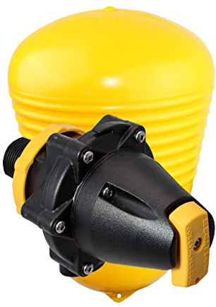 Jobe Valves Megaflow Valve with Short Tail, 3/4, Yellow/Black (Does NOT have Nut and Washer)