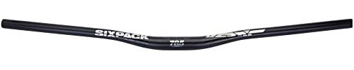 SixPack Racing Vertic MTB Lenker für Erwachsene, Unisex, Schwarz/Chrom, Einheitsgröße