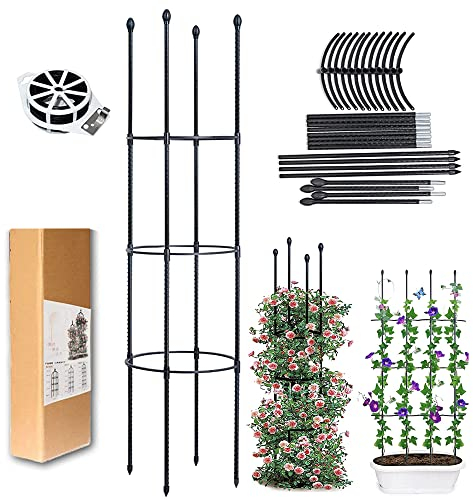 LIBRNTY Obelisco A Traliccio da Giardino,Garden Supporto Piante Rampicanti,Gabbie Pomodori e Supporti per Piante,Adatta a Tutti i Tipi di Piante rampicanti,ortaggi,Fiori,Guardiano delle Piante
