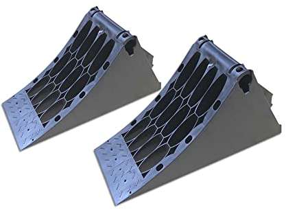 Trupa 2 x Unterlegkeil LKW 5000kg,5To Hemmschuh Bremskeil DIN 76051-E46 mit Schiene