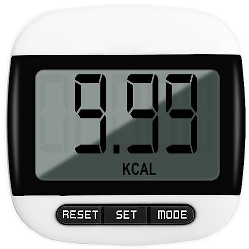 Step Counter for Walking, Portable Walking Pedometer, Sport Pedometer- Distance, Step, Calories and Fitness Tracker for Men, Women and Kids (Black)