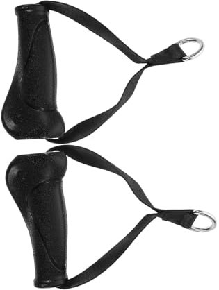 Yardwe Fitness Equipment Handles Handle Gym Attachments Elastic Band Gym Workout Grip Pads for Pulling and Lifting
