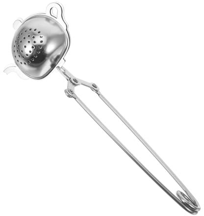 Cabilock Stainless Steel Teapot-Shaped Tea Clip Tea Infuser for Strainer Creative Kitchen Utensil for Birthday
