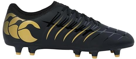 Canterbury Scarpe da rugby unisex CCC Speed Falcon Firm Ground Team, Nero 001., 40.5 EU