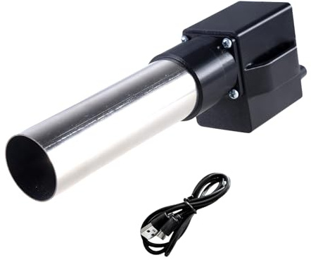 Piccolo ventilatore elettrico portatile per barbecue con ugello in acciaio inossidabile e cavo USB Avviamento rapido Batteria ricaricabile BBQ Fan