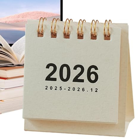 Mini Calendario Da Tavolo 2026-2027, p-iccolo Calendario Tascabile Da Tavolo, MiniCalendario Giornaliero DaTavolo, Planner Per L'anno Accademico Per Casa, Ufficio, Scuola