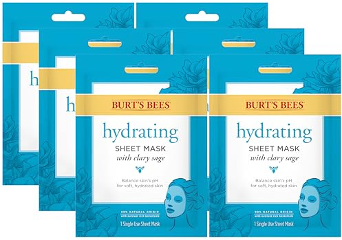 Burt's Bees Detoxifying Charcoal Facial Sheet Mask, Single Use Face Mask, 1 Count