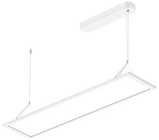 ELG Leuchten LED Pendelleuchte 50 Watt 3000K (4350lm) direkt (70%) indirekt (30%) strahlend Bürolampe Arbeitsplatzleuchte Schreibtischleuchte Hängeleuchte Designleuchte Pendellampe Panel (3000K)